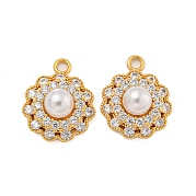 Латунные микро проложить кубического циркония подвески KK-U036-06G
