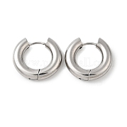 Серьги-кольца Huggie Hoop из нержавеющей стали 202 EJEW-O087-08H-P