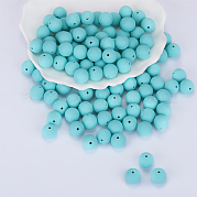 Круглые силиконовые фокусные бусины SI-JX0046A-46