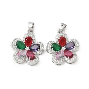 Латунные микро проложить кубического циркония подвески KK-S532-10P-C