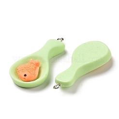 Pendentifs en résine opaque&nbsp;LS-RESI-G032-F03
