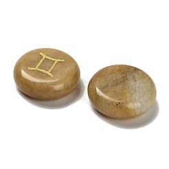 12 Konstellation natürlicher Topas-Jade-Cabochon-Satz&nbsp;G-Q190-03G