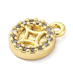 Colgante micropavé cubic zirconia de latón&nbsp;KK-A240-13G