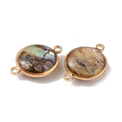 Verbindungsanhänger aus natürlicher Abalone-Muschel/Paua-Muschel&nbsp;KK-WH0031-05A