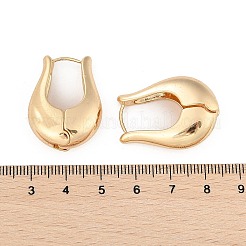 Orecchini a cerchio in ottone per le donne&nbsp;EJEW-U041-05G