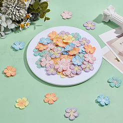 60 Stück 6 Farben Polycotton Ornament Zubehör&nbsp;PATC-MA0001-41