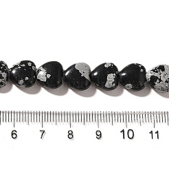 Naturschneeflocke Obsidian Perlen Stränge&nbsp;G-R190-10mm-51