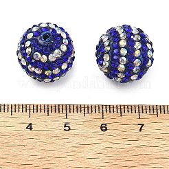 Perline di strass in pasta polimerica con motivo a strisce&nbsp;CLAY-NH0001-01J