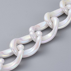 Handgefertigte Perlenketten aus Acrylimitat&nbsp;AJEW-JB00521