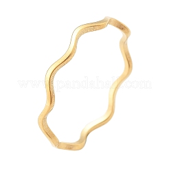 Anelli a forma di onda in acciaio inossidabile 304&nbsp;RJEW-I110-01G