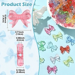 275pcs perles acryliques transparentes&nbsp;TACR-YW0003-28