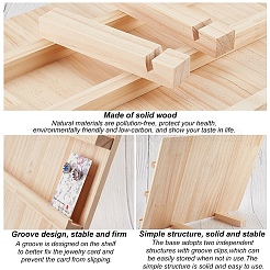 Präsentationsständer für Ohrringe aus synthetischem Holz&nbsp;EDIS-WH0015-04