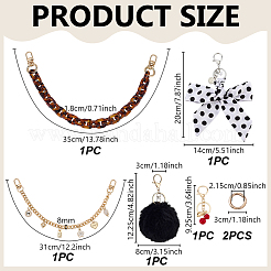 1 manico per borsa in acrilico con stampa leopardata&nbsp;DIY-GA0009-77