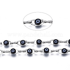 Chaînes à câbles ovales texturées en acier inoxydable 304&nbsp;CHS-T003-33P-05