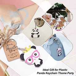 Panda-Schlüsselanhänger aus PVC-Kunststoff&nbsp;KEYC-OC0001-04