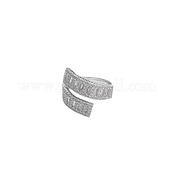 Bagues de manchette réglables en laiton avec micro pavé de zircones cubiques&nbsp;FS-WGD4B5A-01