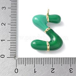 Pendentifs d'émail en laiton &nbsp;KK-E093-03G-Z-02