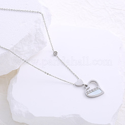 Collier rond en forme de cœur pour femme&nbsp;AX1531