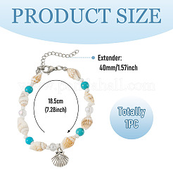Bracelets à breloques en acier inoxydable 304&nbsp;BJEW-TA00711