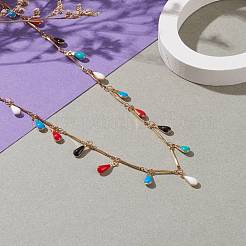 Colliers avec pendentif en forme de larme en acier inoxydable 304&nbsp;NJEW-JN03294