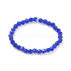 Set di anelli elasticizzati con perline rotonde in vetro bling 8 pz 8 colori per le donne&nbsp;RJEW-JR00539