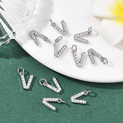 Messing micro pave klare zirkonia anhänger&nbsp;XGRQ29717-394P-V
