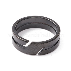 Fingerring aus Edelstahl 304&nbsp;RJEW-Z013-01B