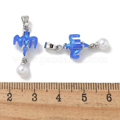 Pendentifs de placage en laiton&nbsp;KK-Q009-03P-01