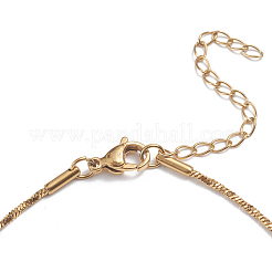 Tobilleras de cadena de serpiente de acero inoxidable 304&nbsp;AJEW-G024-07G