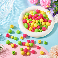 90 pièce de perles focales en silicone rondes et rondelles&nbsp;SIL-TA0003-58