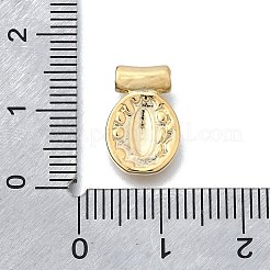 Pendentifs en laiton martelé à thème religieux&nbsp;KK-V010-09GP-02