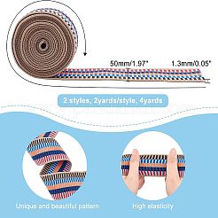 4 Yards 2 Stile elastisches Nylonband&nbsp;OCOR-CA0001-07