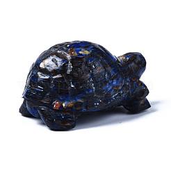Tortue assemblée en bronzite naturelle et ornement de modèle en jaspe impérial synthétique&nbsp;G-N330-39A-03
