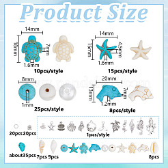 Kits de diy para hacer joyas con temática oceánica&nbsp;DIY-HY0002-76