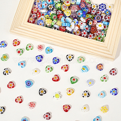 180 Stück handgemachte Millefiori Glasperlen&nbsp;LAMP-PA0001-67A