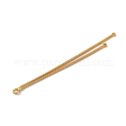 Gros pendentifs en laiton à chaîne serpent carrée&nbsp;LS-KK-G510-09G