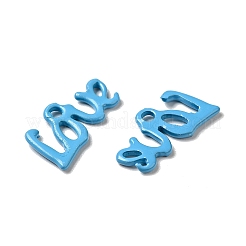 Breloques en acier inoxydable 201 peintes au pistolet&nbsp;STAS-G304-16B
