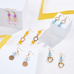 Kits de fabrication de boucles d'oreilles géométriques à faire soi-même&nbsp;DIY-SC0012-15