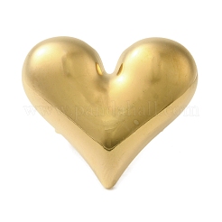 Anelli polsino aperto a forma di cuore in acciaio inossidabile 304 con placcatura ionica (ip) per donna&nbsp;RJEW-Z053-06G