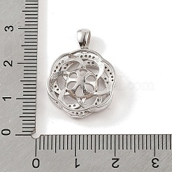 925 Sterling Silber Stiftschlaufenanhänger&nbsp;STER-B003-03P