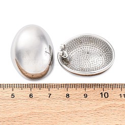 Pendientes de botón de acero inoxidable 304 con pulido de fundición para mujer&nbsp;EJEW-G431-01P