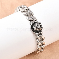 Braccialetti di collegamento in acciaio inox&nbsp;BJEW-D379-11ASP
