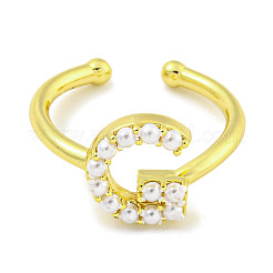 Anelli per polsini aperti da donna in ottone placcato a cremagliera&nbsp;RJEW-F162-01G-G