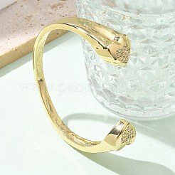 Messing-Armbänder mit Mikropflaster und klarem Zirkonia&nbsp;BJEW-M053-03G
