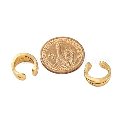 Ohrringe aus Messing mit Mikropflaster und durchsichtigen Zirkonia für Damen&nbsp;EJEW-C125-24C-G