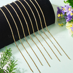 Cadenas de copa de aleación de vidrio con rhinestone de 5 yarda&nbsp;AJEW-TA0002-49C