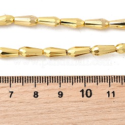 Chapelets de perles en verre électroplaqué&nbsp;EGLA-F166-09