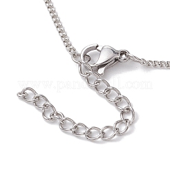 2 pz 2 colori collana scorrevole in ottone&nbsp;AJEW-JB01263