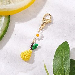 Decorazioni pendenti con frutti in perline di vetro&nbsp;HJEW-MZ00150