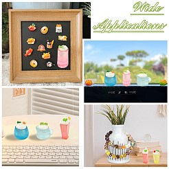 30 pièce de 5 styles de décorations miniatures en résine pour boissons fraîches&nbsp;DJEW-CJ0001-21